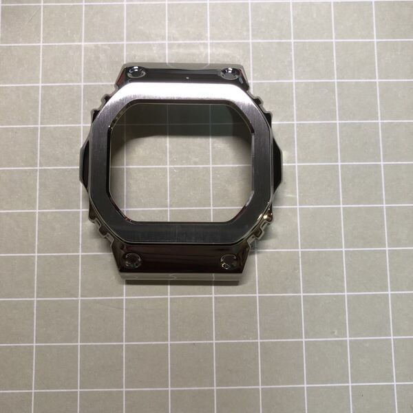 Casio G-SHOCK カスタム用 互換メタル ベゼル ステンレス製 5610系用 ベゼル 色シルバー 工具付き
