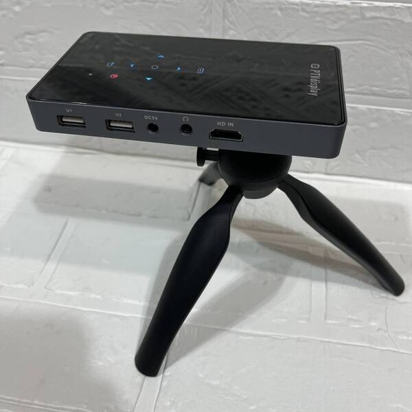 PTVDISPLAY 小型プロジェクター 1080PフルHD対応 ホームシアター USB/SDカード/HDMI/Bluetooth/WIFI/Eshareに対応