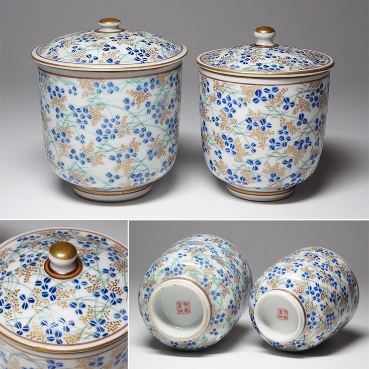 ☆大正時代☆九谷焼☆金彩☆草花☆色絵☆希少☆茶器 5客セット☆未使用☆箱付☆ Yahoo!オークション -「大正」(九谷) (日本の陶磁)の落札相場
