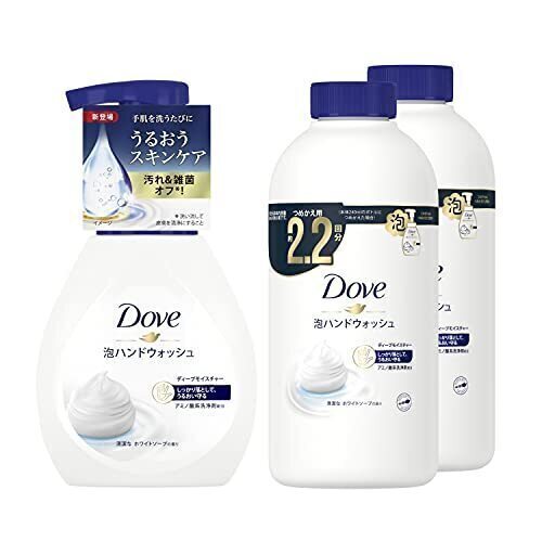 Dove(ダヴ) 泡ハンドウォッシュ ディープモイスチャー 本体+詰め替え用 240ml+430ml×2個