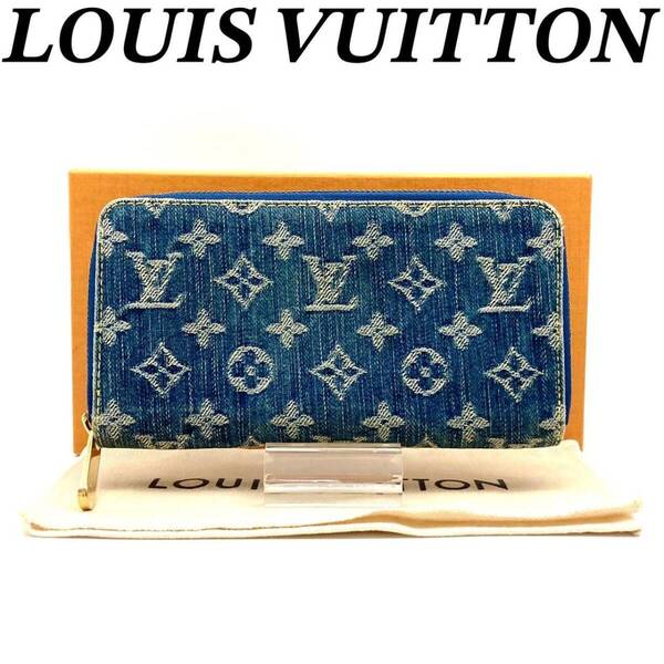 ルイヴィトン LVリミックス ジッピー ウォレット デニム 長財布 70610