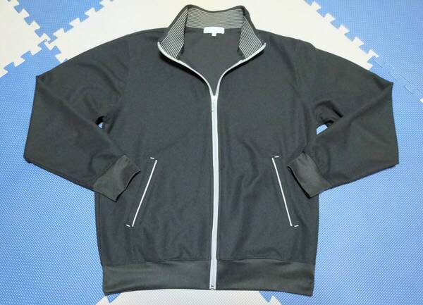 送料無料●美品●綺麗●VILLAND●ビルランド●清涼メッシュ●トラックジャケット●ジャージ●夏用●L●黒●スポーツ●ビジネス●外仕事