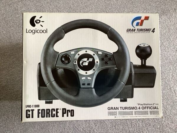 Logicool GT FORCE Pro LPRC-11000 PS2 ステアリングコントローラ ロジクール 動作品