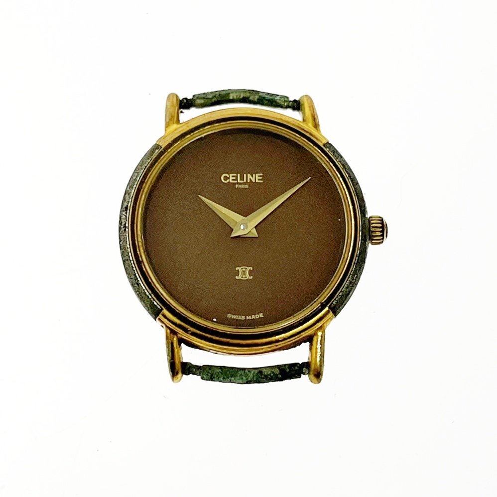 CELINE セリーヌ ホースキャリッジ H.2904.3 ゴールド文字盤 GP
