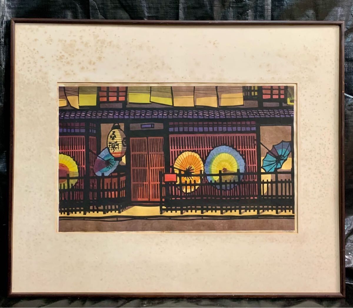 クリフトン・カーフ GION-KYOTO Ⅰ 1980年 直筆サイン入り Yahoo!オークション -「クリフトンカーフ」(木版画) (版画)の