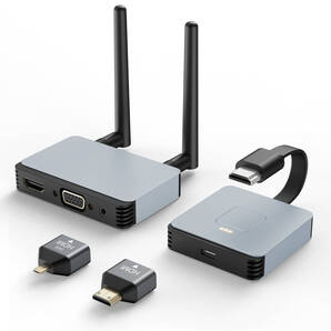Xotulv ワイヤレス hdmi 送受信機セット hdmi 無線化 ワイヤレス【4K/5Ghz/30M安定転送距離】 hdmiトランスミッター レシーバー