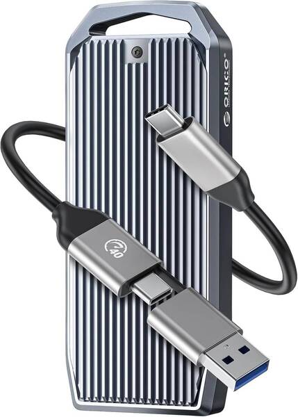 ORICO M.2 SSD 外付けケース 【USB4 40Gbps超高速】NVMe SSD ケース 全アルミ Thunderbolt 3/4 USB 4/3.2/3.1/3.0対応