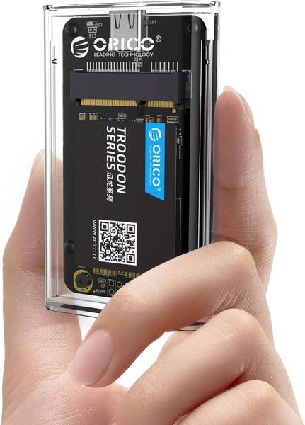 ORICO mSATA ケース 工具不要透明ssd ケース MSATA3.0ケース USB3.0接続 UASP対応 、USB C対応