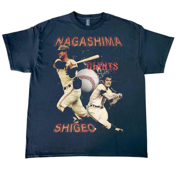 長嶋茂雄 GIANTS 巨人 Tシャツ ブラック vintage: