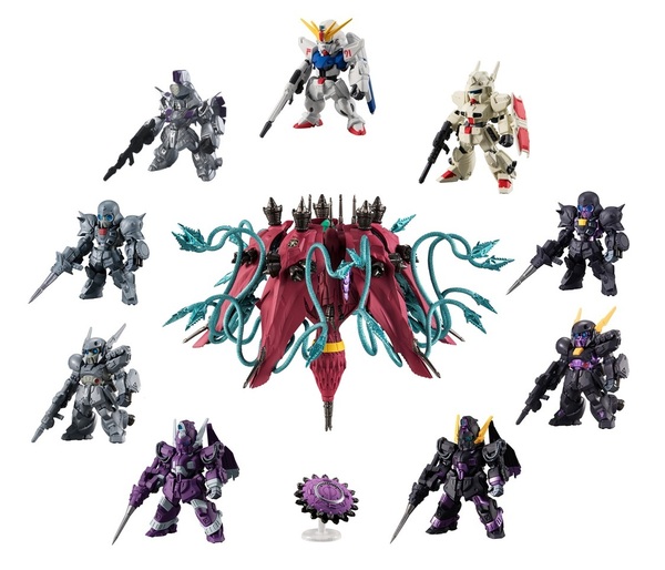 【送料無料】ガンダムコンバージ 72 188 ガンダムF91 192 193 216 217 276 277 EX24 ヘビーガン&ラフレシアオプションパーツセット 計10箱