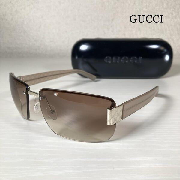 GUCCI グッチ サングラス アイウェア 度なし GGロゴ ケース付き