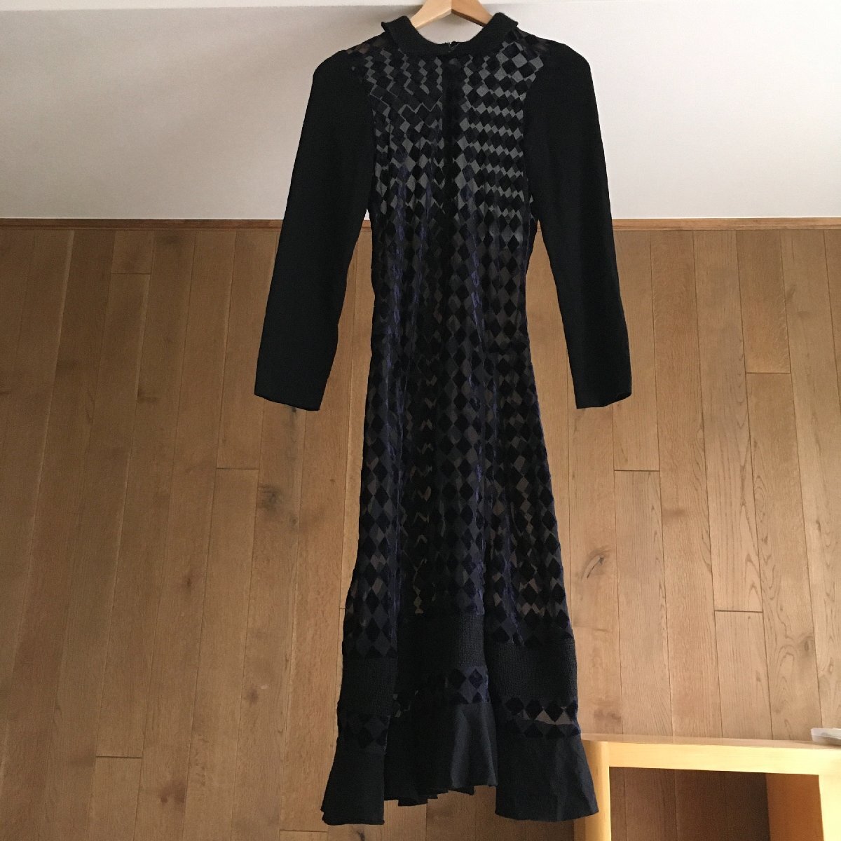 【未使用に近い】コムデギャルソン ワンピース コムデギャルソンCOMME des GARCONS 青山限定ウールギャバ