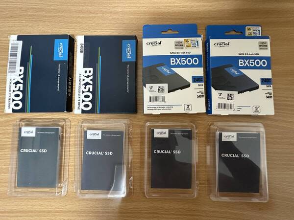 crucial BX500 240GB SSD 空箱 パッケージ 本体無し 4ケース クルーシャル