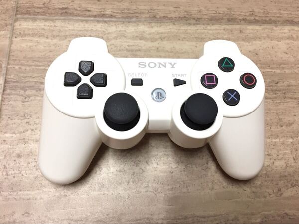 ★ほぼ未使用品即決★分解清掃済み★PS3 SONY純正品 コントローラー デュアルショック3 ホワイト