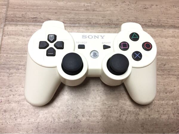 ★動作良品即決★分解清掃済み★PS3 SONY純正品 コントローラー デュアルショック3 ホワイト★