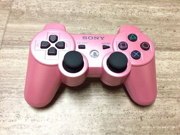 ★ほぼ未使用品即決★分解清掃済み★PS3 SONY純正品 コントローラー デュアルショック3 ピンク