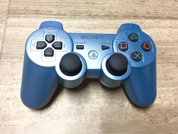 ★動作良品即決★分解清掃済み★PS3 SONY純正品 コントローラー デュアルショック3 キャンディブルー