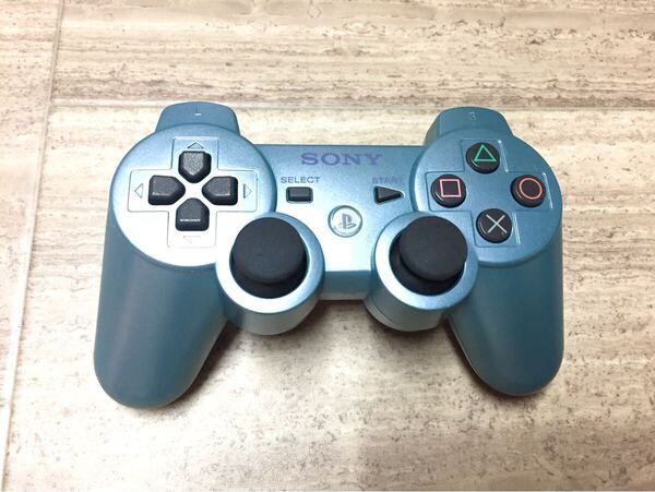 ★動作良品即決★分解清掃済み★PS3 SONY純正品 コントローラー デュアルショック3 キャンディブルー