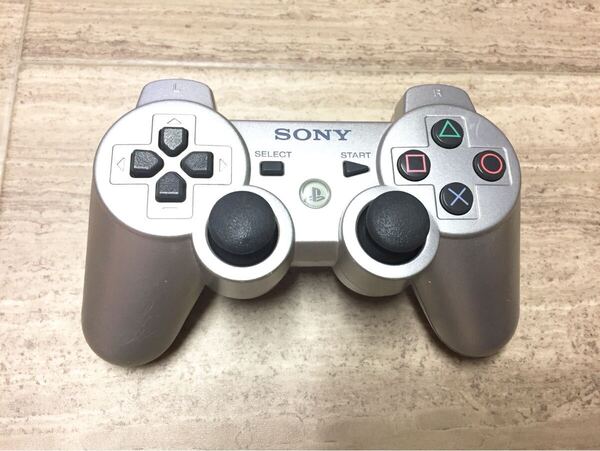 ★動作良品即決★分解清掃済み★PS3 SONY純正品 コントローラー デュアルショック3 シルバー