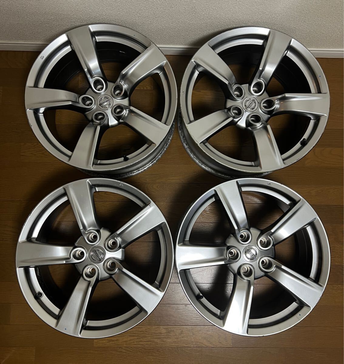 日産 Z34 前期純正ホイール18イ4本 Yahoo!オークション -「z34 純正 ホイール 18」(5穴) (18インチ