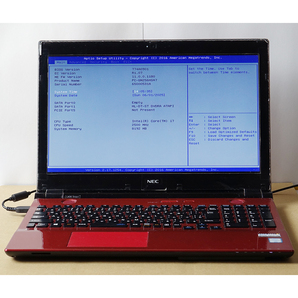 P021 NEC GN256HSA7 Core i7-6500U メモリー8GB 15.6インチ マウンター有 バッテリー付属 DVD 液晶不良