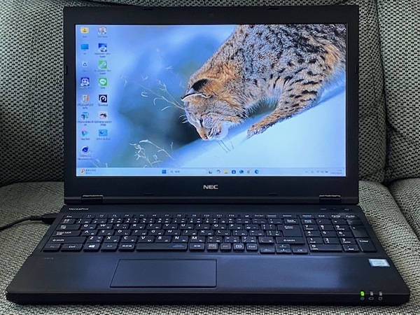 ⑤NEC VersaPro VKM17XZG4 第8世代CPU Corei5-8350U @1.70GHz 増設16GB 高速SSD256GB Windows11Pro 15.6型 フルHD テンキー office365