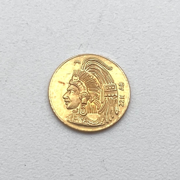 マクシミリアン金貨 メキシコ 世界最小金貨 エッジにギザあります
