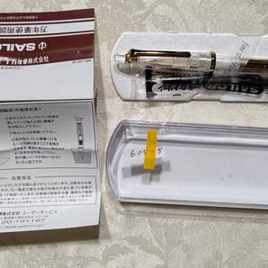 605-5 ナガサワ文具センター ナガサワ オリジナル セーラー万年筆製 クリア万年筆GT(透明軸×ゴールド)プロスケ用コンバーター装着