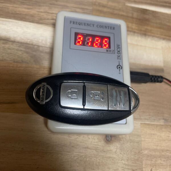 o2361 中古 日産純正スマートキー 2ボタン インテリキー 基盤BPA0B-22 デュアリス他 ノート キューブ マーチ ティーダ キャラバン NV350