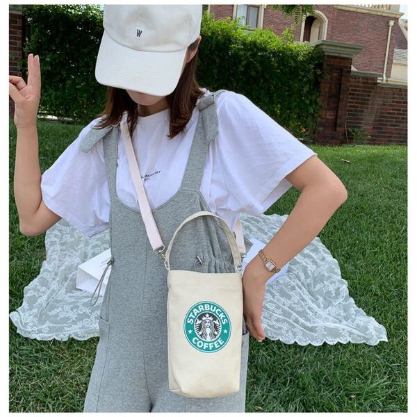 スタバ スターバックス 海外限定 ショルダーバッグ ハンドバッグ スタバ日本未発売トートバック ホワイト