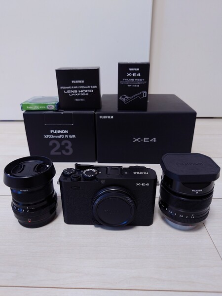 美品 Fujifilm X-E4 + XF23mmF2+ XF35mmF1.4 その他おまけ