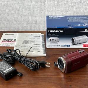 ◆ 新品同様美品 Panasonic HDC-TM25 パナソニック デジタル ハイビジョン ビデオカメラ SDカード付 動作確認 【送料無料】