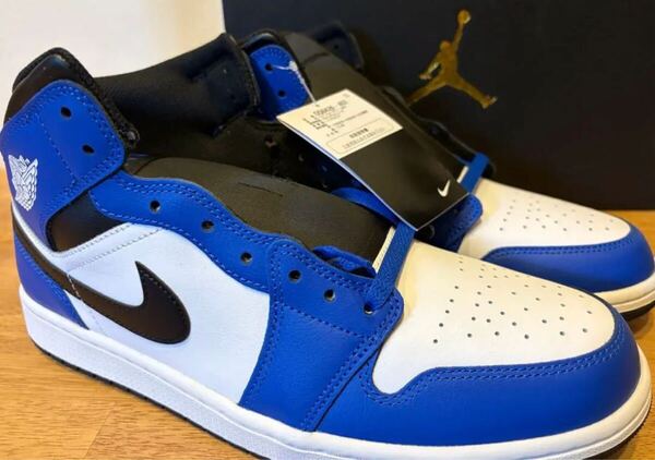 即決29.5cm NIKE AIR JORDAN1 MID Game Royal/White/Black DQ8426-402新品 ゲームロイヤル ジョーダン1