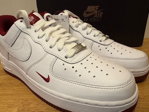 即決26cm NIKE AIR FORCE 1 LO LV8 ナイキ エアフォース AF1 '07 LV8 White/Burgundy US8 HM9483-100 新品