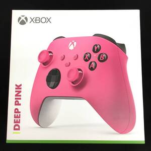 〇現状品/XBOX【ワイヤレスコントローラー/DEEP PINK/USB-Cケーブル有り/QAU-00084/Microsoft】動作未確認(I0625)