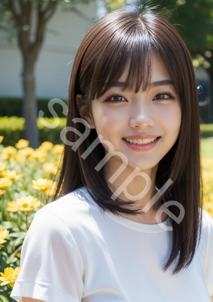 №147 アート A4サイズ ポスター AI 美女ポスター イラスト アイドル コスプレ OL 美女 モデル グラビア インテリア かわいい コロアート