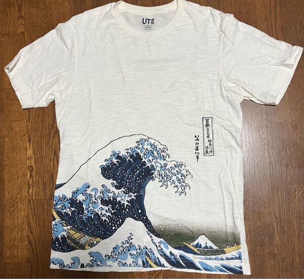 ユニクロ UT 葛飾北斎 浮世絵 メンズTシャツ 和柄 Mサイズ 半袖Tシャツ
