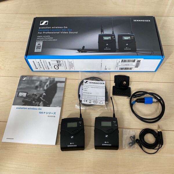 ew 112P G4-JB ゼンハイザープロオーディオEW 100 ポータブルワイヤレスマイクシステム SK100G4 EK100G4 ラベリアマイクセット