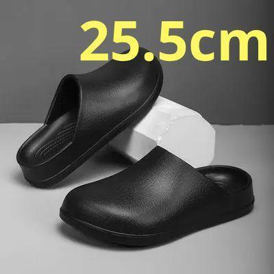 サンダル 25.5cm クロッグ 黒 ビーチ サボ クロッグサンダル 厚底