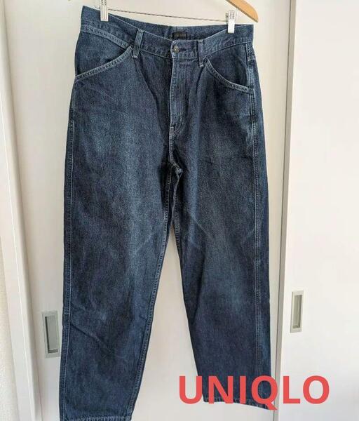 UNIQLO ジーンズ ワイドフィットジーンズ デニムパンツ メンズ 32インチ