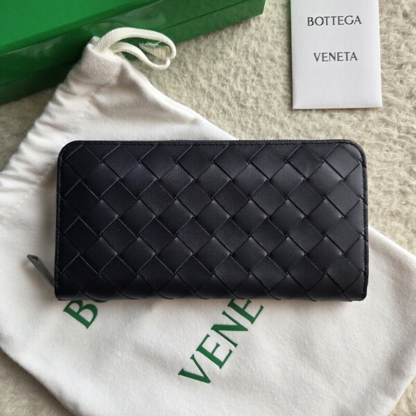 新品 BOTTEGA VENETA ボッテガヴェネタ レザー ジップ アラウンド ウォレット 長財布 スペース 593217VCPQ48838