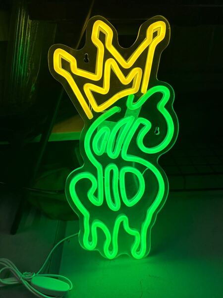 ドル ネオンサイン お部屋の装飾 ガレージ装飾 LED 看板 LED アメリカン インテリア ネオン看板 ネオン管 ライト ハワイ ギャング 雑貨