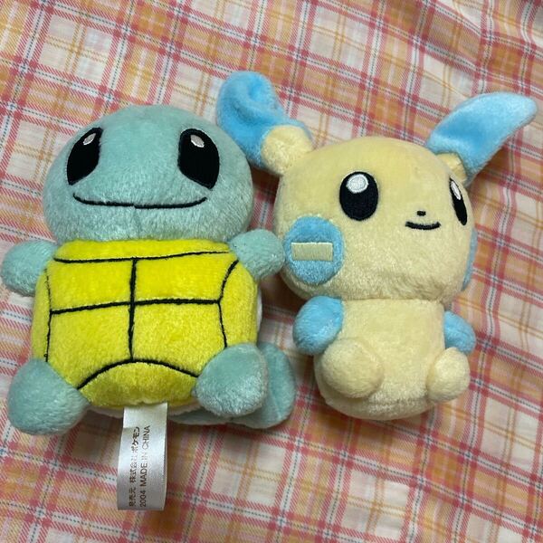 ポケモンセンター ぬいぐるみ 2004 マイナン ゼニガメ ポケモン ポケットモンスター