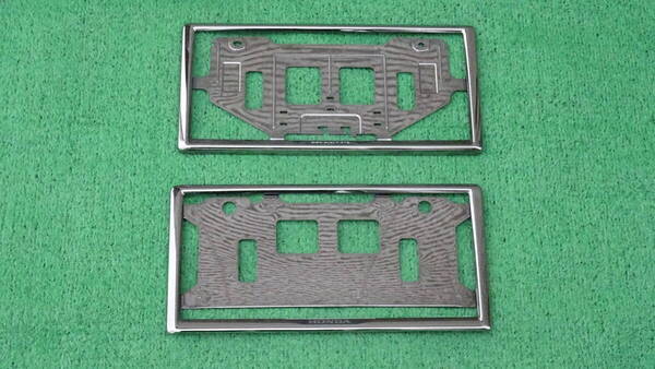 ホンダ アクセス 純正 現行型 ナンバーフレーム ライセンスフレーム ダーククロームメッキ EK9 DC2 DC5 CL7 FD2 AP1 FK7 FK8 FL1 FL5 JW5