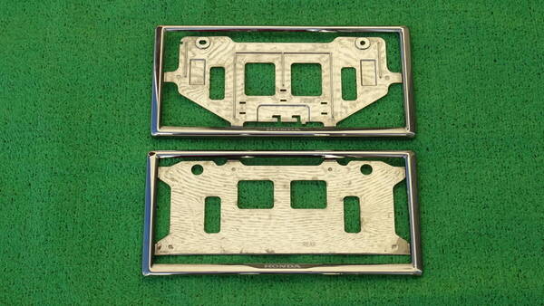 ホンダ アクセス 純正 現行型 ナンバーフレーム ライセンスフレーム ダーククロームメッキ EK9 DC2 DC5 CL7 FD2 AP1 FK7 FK8 FL1 FL5 JW5
