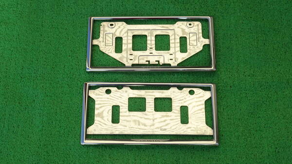 ホンダ アクセス 純正 現行型 ナンバーフレーム ライセンスフレーム メッキタイプ 前後 EK9 DC2 DC5 EP3 FD2 AP1 FK7 FK8 FL1 FL5 JW5