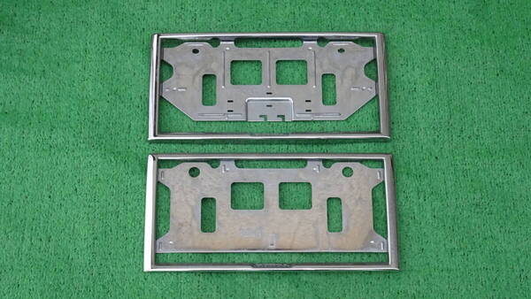 ホンダ アクセス 純正 ナンバーフレーム ライセンスフレーム メッキタイプ 前後セット EK9 DC2 DC5 EP3 FD2 AP1 FK7 FK8 FL1 FL5 JW5