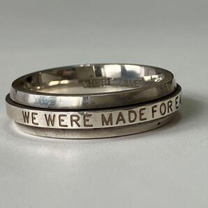 CHERI SILVER スピナーリング 「WE WERE MADE FOR EACH OTHER」刻印入り リング 指輪 シルバー 925 刻印 silver 銀