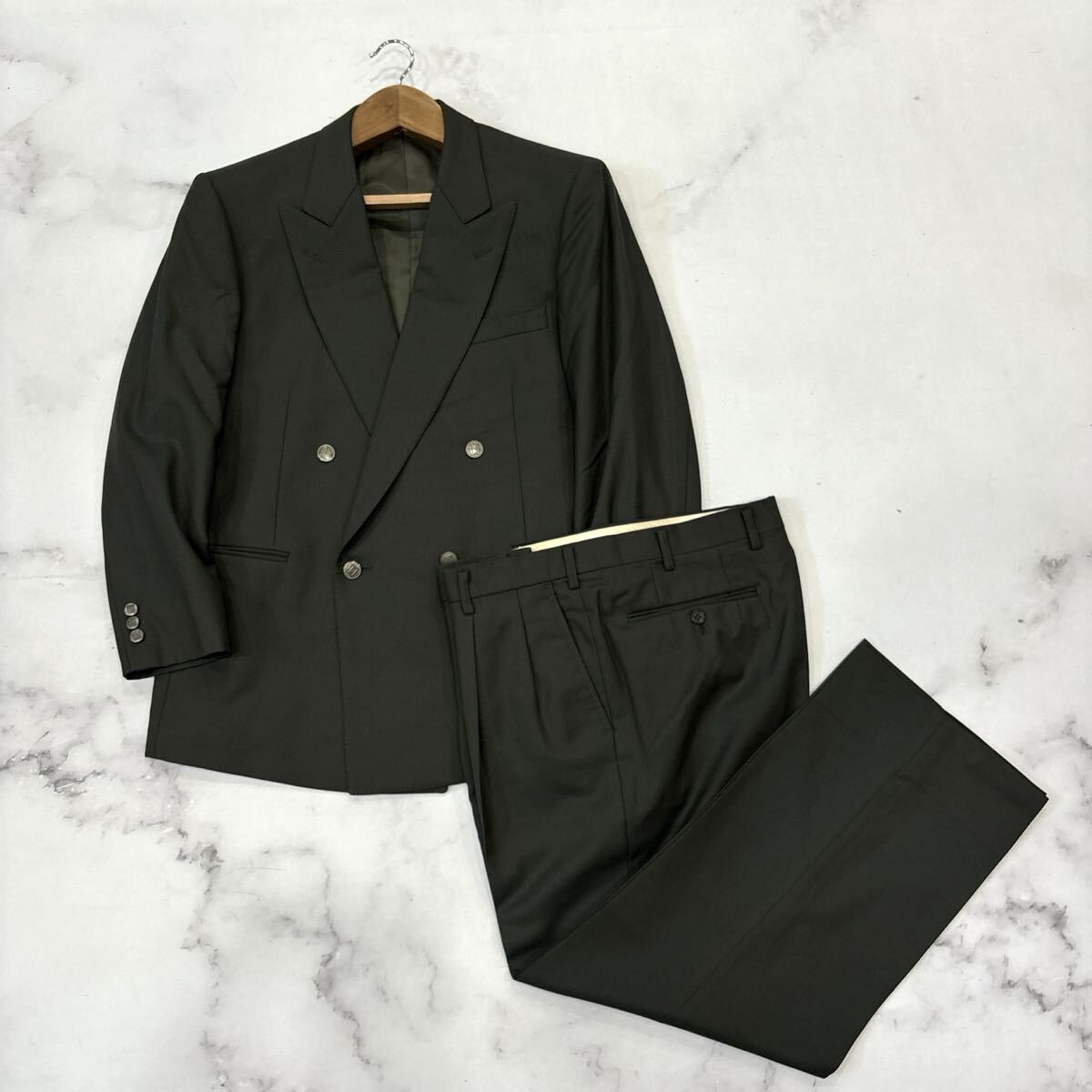 ◆最終価格◆超美品◆DAKSダックス・ 上下セットアップ スーツ パンツ 黒◆ Yahoo!オークション -「daksダックス」(スーツ) (メンズ