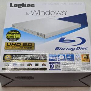 【UHDフレンドリー変更可】 ロジテック Logitec LBD-PUD6U3LWH ホワイト ポータブルブルーレイドライブ USB3.0 ソフト付 BU40N -535